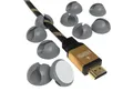 Produktbild: EAZY CASE Kabelführung 12x Kabelmanagement Set, Kabelbinder Clips Kabelmanagement Selbstklebend Kabel Organizer Grau