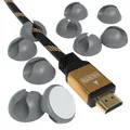 Produktbild: 12x Kabelhalter Kabelclips selbstklebende Kabel Clips Klemmen Kabelführung Grau