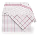 Produktbild: Blumtal 20er Set Premium Geschirrtücher - Hochwertige Geschirrhandtücher, 100% Baumwolle, rot kariert, 50x70cm