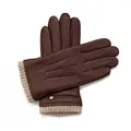 Produktbild: Hand Gewand by Weikert Lederhandschuhe aus Hirschleder mit Kaschmirfütterung, mit warmer Strickstulpe, Herren Hirschlederhandschuhe, warm gefüttert, Cognac/braun