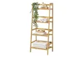 Produktbild: en.casa Leiterregal, Vinje Bambusregal 4 Ebenen 48x32x123 cm