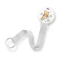 Produktbild: NUK Schnullerband Clip Winnie Robust Bruchsicher Universal Weiss 1Stk Set