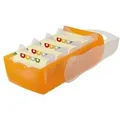 Produktbild: Karteikasten CROCO 998-613 DIN A8 PP orange transluzent - orange/transluzent