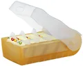 Produktbild: HAN 998-613 Karteibox CROCO, DIN A8, für 500 Karten, incl. 5 Stützplatten, orang