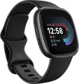 Produktbild: Fitbit Versa 4 40 mm Carbon-Schwarz intelligente Uhr mit Band schwarz Bandgröße: S/L NFC Bluetooth (FB523BKBK)