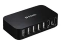 Produktbild: D-Link DUB H7 - Hub - 7 x USB 2.0 - Desktop