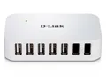 Produktbild: D-Link DUB-H7 7-Port USB2 Hub mit Netzteil retail