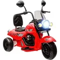 Produktbild: Kinder Elektro-Motorrad, 6V Kindermotorrad mit Musik, Kinderfahrzeug mit LED-Scheinwerfer, 3-5 km/h, für 3-6 Jahre Kinder, max. 25 kg, Rot - Aiyaplay