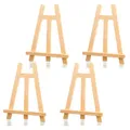 Produktbild: 4 Stück Mini Staffelei Holz 15 X 20cm, Staffelei Klein Faltbare Tischstaffelei Holz Bilderständer für Hochzeit Geburtstag Party Display Fotos Dekoration