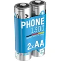Produktbild: Telefon Akku aa 1300 mAh 1,2V, 2 Stück - Ansmann