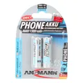 Produktbild: 2 ANSMANN Akkus PHONE Mignon AA 1.300 mAh