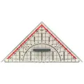 Produktbild: Herlitz Geodreieck 8700254, 22 cm Hypotenuse, mit abnehmbarem Griff