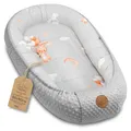 Produktbild: Nestchen Baby - Babynestchen Neugeborene Minky Babynest für Kinderbett Vielseitiges tragbar Nest kuschelnest zubehör für babybett warm Winter coccon Kaninchen