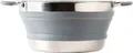 Produktbild: BRUNNER Silikon Topf,faltbar,grau mit Glasdeckel, Teile-Nr. 0804026N