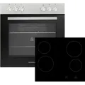 Produktbild: Respekta - Backofen Herdset Einbau Kochfeld Glaskeramik Rahmenlos 72 L Hs2001-26