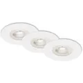 Produktbild: Briloner - 3er Set Led Einbauleuchte Kulana Weiß Ø 9 Cm Warmweiß Dimmbar Deckenleuchte