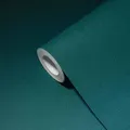 Produktbild: A.s.creations - a.s. Création Unitapete Petrol 10.05 m x 0.53 m ansatzfrei Vlies scheuerbeständig gut lichtbeständig restlos trocken abziehbar