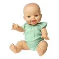Produktbild: Heless 54030 - Mädchen Babypuppe Gordi von Paola Reina, mit Musselin-Body, mit Rüschen in Mint, aus 100% Bio-Baumwolle, Puppe in der Größe 34 cm