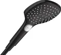 Produktbild: hansgrohe Duschkopf Raindance Select E, Handbrause 120mm, 3 Strahlarten, Mattschwarz