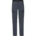 Produktbild: Bergson Outdoorhose PORI Doppel Zipp-Off mit T-ZIPP Damen Wanderhose, robust elastisch, Langgrößen, grau/blau blau|bunt|grau lang | 84