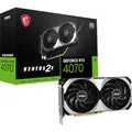 Produktbild: MSI GeForce RTX 4070 Ventus 2X 12G OC Grafikkarte - NVIDIA RTX 4070 GPU, 12GB GDDR6X (21Gbits / 192 bit), PCIe 4.0-2X TORX Fan 4.0 - HDMI 2.1a, DisplayPort 1.4a