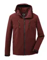 Produktbild: Killtec Softshelljacke mit abzippbarer Kapuze (Fleecefutter, wasserabweisend) gebranntes rot Herren