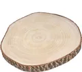 Produktbild: Holz Baumscheibe natur XL - 40-45 cm - Deko Holz Scheibe - Modell: XL