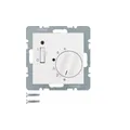 Produktbild: Berker 20308989 Temperaturregler Öffner mit Zentralstück S.1/B.3/B.7 polarweiß