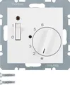 Produktbild: Berker 20308989 Temperaturregler Öffner Zentralstück S.1/B.3/B.7 polarweiß