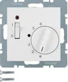 Produktbild: Berker 20308989 Temperaturregler mit Öffner, Zentralstück, Wippschalter und LED,