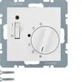 Produktbild: Berker 20308989 Temperaturregler mit Öffner, Zentralstück, Wippschalter und LED,
