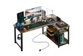Produktbild: GTPLAYER Gamingtisch Eckschreibtisch Schreibtisch mit Regal USB-Ladeanschluss und Steckdose (1 Tisch), 120cm Computertisch L Form, PC Tisch für Büro, Heimbüro