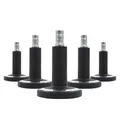 Produktbild: 5x Bodengleiter STATO-M Stift 11 mm Höhe 60 mm Drehstuhl Standfüße PU hjh OFFICE