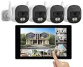 Produktbild: VisorTech Funk Überwachungssystem: WLAN-6-Überwachungsrekorder, 10,1