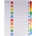 Produktbild: Westcott Register Mylar, A4, blanko, Karton, 10-teilig, weiß, farbige Taben