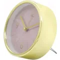 Produktbild: Wall-Art Wecker Ø 11,2 cm Gold-Optik mit Rosa