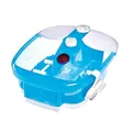 Produktbild: Promed FB-100 Fußsprudelbad, Fußbad mit Sprudel- und Vibrationsmassage, Rotlichtfeld, Warmhaltefunktion inkl. 3 Pediküreaufsätze, Fußpflege/Fuss Spa, geeignet bis Schuhgröße 46