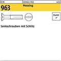 Produktbild: Senkschraube Din 963 Schlitz M 3 X 25 Messing