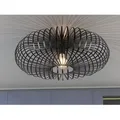 Produktbild: Trio Lighting - Deckenleuchte Johann Gitter Lampenschirm Metall In Schwarz, Ø 50cm