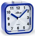 Produktbild: ATLANTA Wecker ohne Ticken Licht Snooze Crescendo Quarz Metall Blau - 2124/5