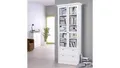 Produktbild: Vitrine Standvitrine Glasvitrine Wohnzimmer in weiß mit 2 Schubkästen 80x200 cm