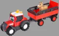 Produktbild: Dickie Toys ABC Massey Ferguson Traktor Anhänger Pferd Licht Sound 30cm 200805