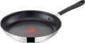 Produktbild: Tefal H80504 Jamie Oliver Edelstahl Bratpfanne Pfanne 24 cm, Induktion Pfanne Teflon beschichtet, Pfannenset Nachfolgemodell, inkl. 1 Pfanneneinlage+40 Pfannenrezepte E-Buch+7 Spültabs