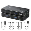 Produktbild: HDMI 2.0 KVM Switch 2 PC 1 Monitor USB HDMI KVM Switch 4K@60Hz HDMI Switch