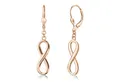 Produktbild: Materia Paar Ohrhänger Unendlichkeit / Infinity rosegold SO-249, aus 925 Silber, vergoldet