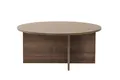 Produktbild: Eleganter Couchtisch in Walnuss, 90 x 90 x 40 cm | 100% melaminbeschichtete Spanplatte, 18 mm dick | stilvoll & funktional für Moderne Wohnräume