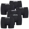 Produktbild: Levi's Levis Boxer Brief Boxershorts Men Herren Unterhose Pant Unterwäsche 6er Pack, Farbe:Jet Black, Bekleidungsgröße:XXL