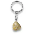 Produktbild: LAVISA roher Edelstein Schlüsselanhänger - Glücksbringer - Kristall - Heilstein - Naturstein Anhänger - handgefertigt (Citrin)