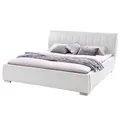 Produktbild: Polsterbett - weiß - Kunstleder - 180x200 cm Bett Polsterbett Doppelbett