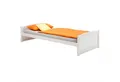 Produktbild: IDIMEX FRITZ, Einzelbett Kinderbett Holzbett Bett 90x200 cm Kiefer massiv weiss lac